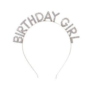 Birthday Girl Headband - Gold Rhinestone